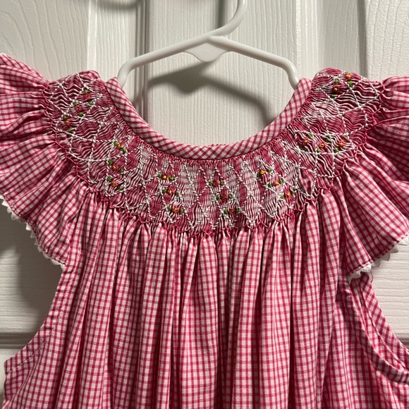 Pink Smocked Dress - Picture 2 of 3